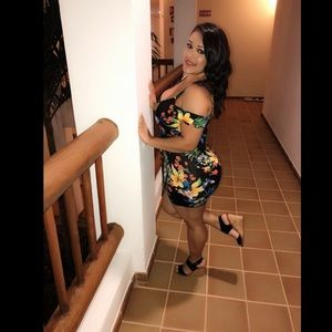 Floral Asymmetrical dress